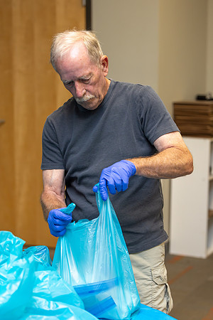 FillingBlueBags
